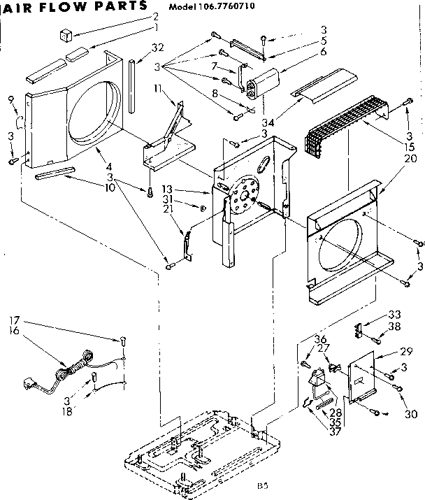 Air flow parts
