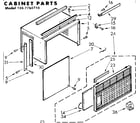 Kenmore 1067760710 cabinet parts diagram