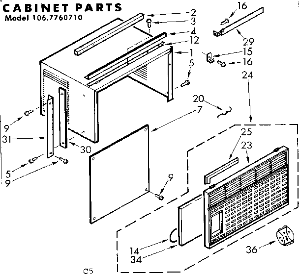 Cabinet parts
