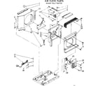 Kenmore 1067760750 air flow parts diagram