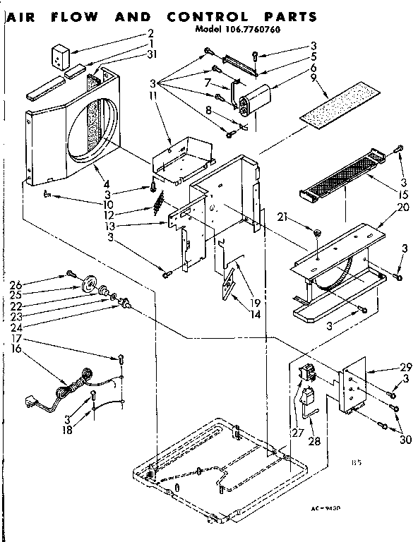 AIR FLOW AND CONTROL PARTS