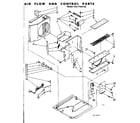 Kenmore 1067760760 air flow and control parts diagram