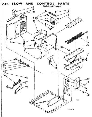 Air flow and control parts