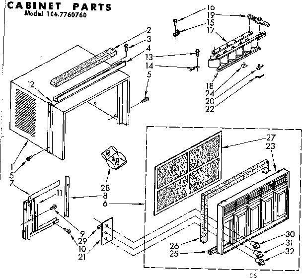 CABINET PARTS