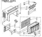 Kenmore 1067760760 cabinet parts diagram