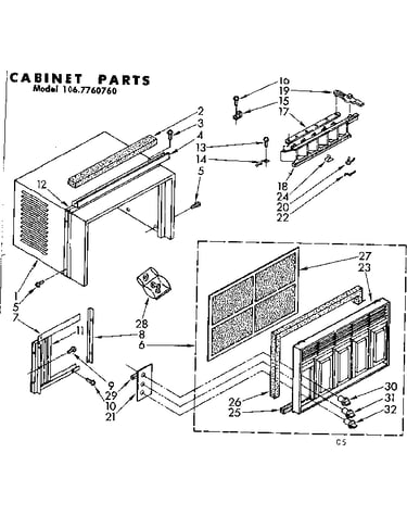 Cabinet parts