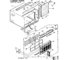 Kenmore 1067760770 cabinet parts diagram