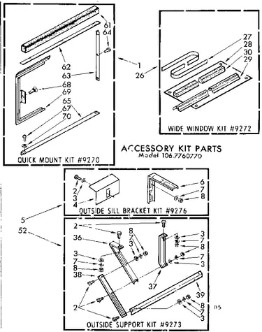 Accessory kit parts