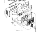 Kenmore 1067760980 cabinet parts diagram