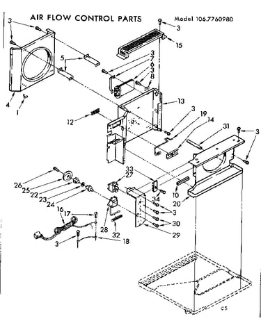 Air flow control parts