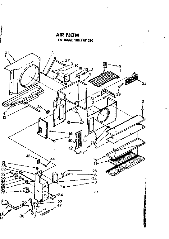 Air flow parts