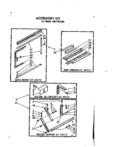 Accessory kit parts