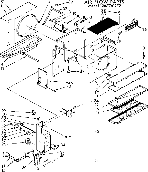 Air flow parts