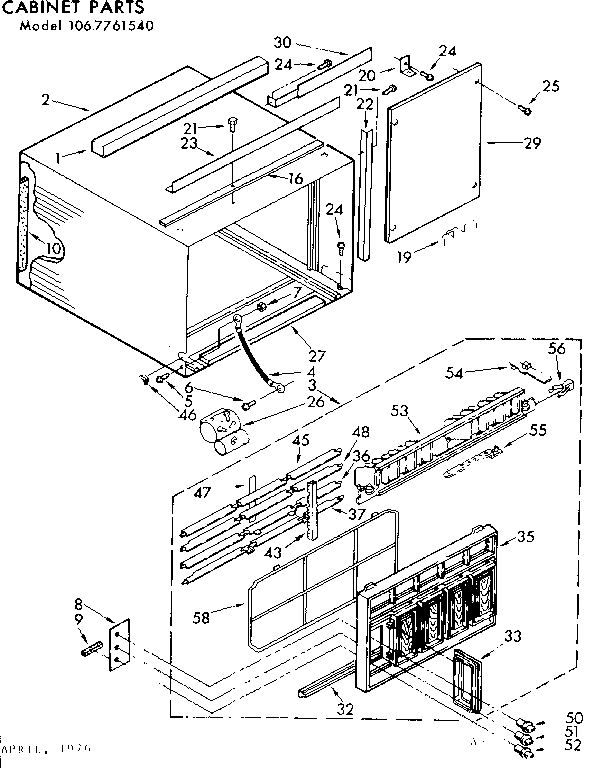 Cabinet parts