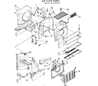 Kenmore 1067761540 air flow parts diagram