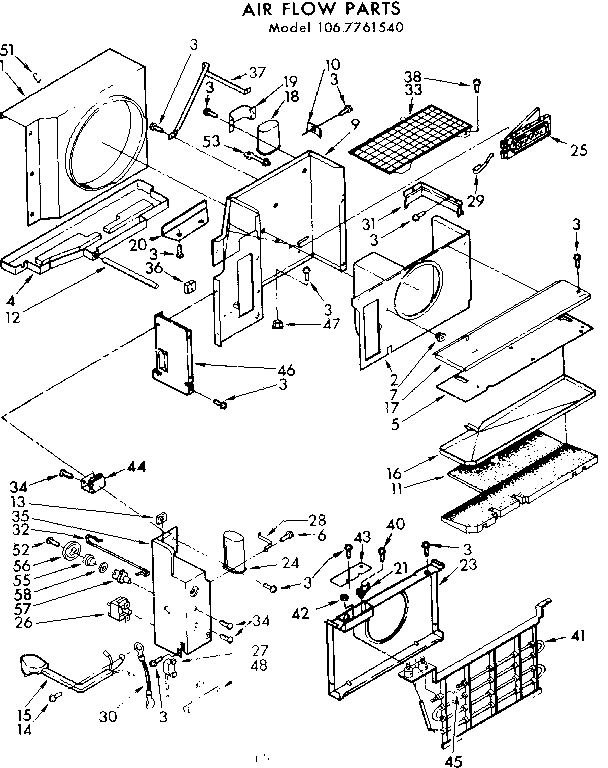 Air flow parts