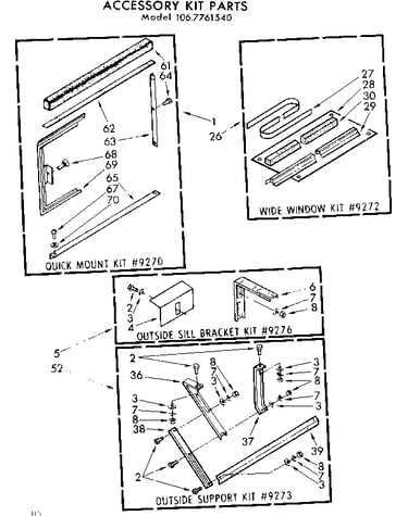 Accessory kit parts