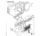 Kenmore 1067761590 cabinet parts diagram