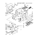 Kenmore 1067761590 air flow parts diagram
