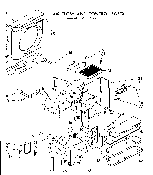 Air flow and control parts