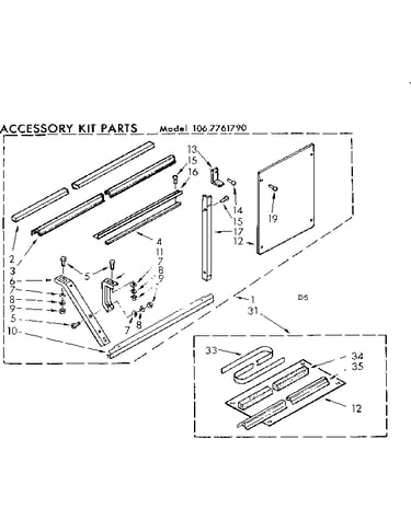 Accessory kit parts