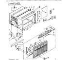 Kenmore 1067761810 cabinet parts diagram
