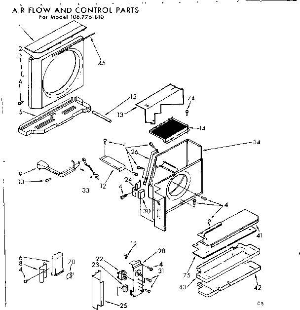 Air flow and control parts