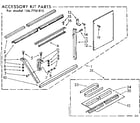 Kenmore 1067761810 accessory kit parts diagram