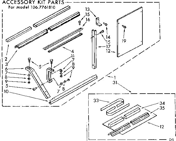 Accessory kit parts