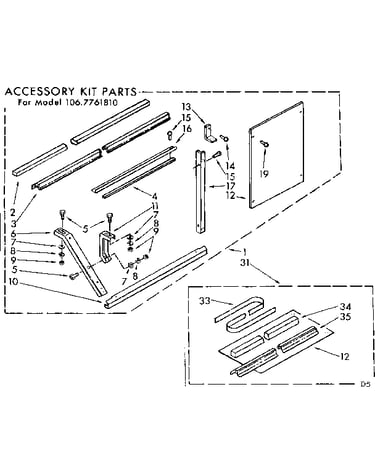 Accessory kit parts