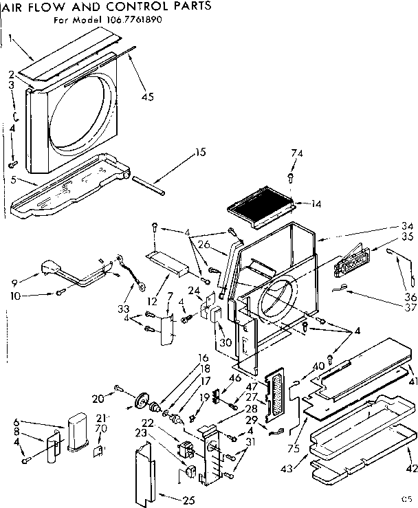 Air flow and control parts