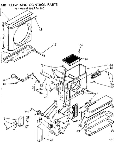 Air flow and control parts