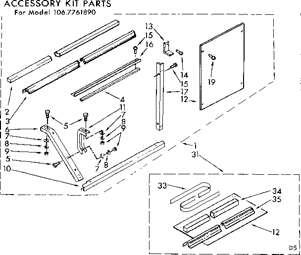 Accessory kit parts