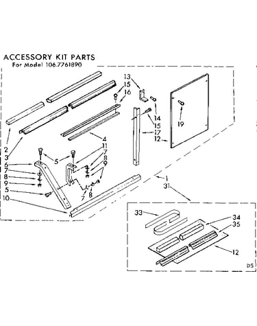Accessory kit parts