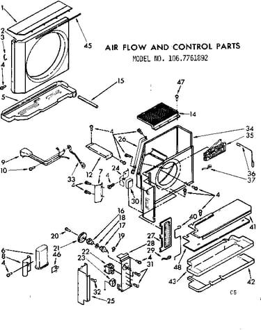 Air flow and control parts