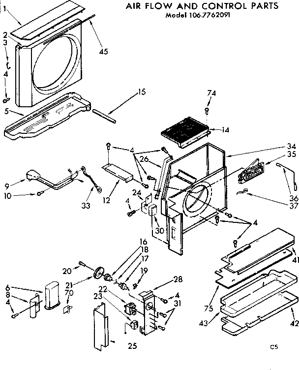 Air flow control parts