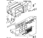 Kenmore 1067762092 cabinet parts diagram