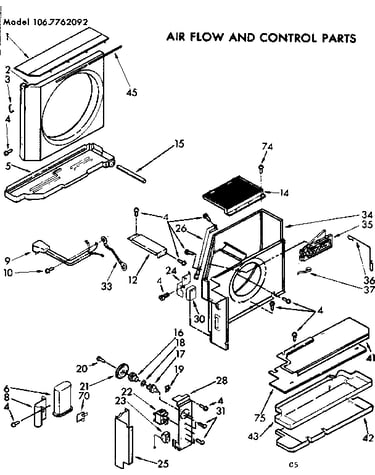 Air flow & control parts