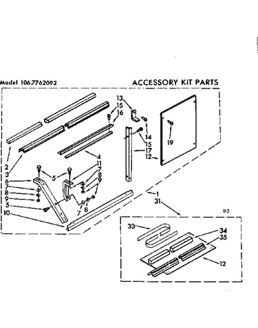 Accessory kit parts