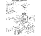 Kenmore 1067762170 air flow and control parts diagram