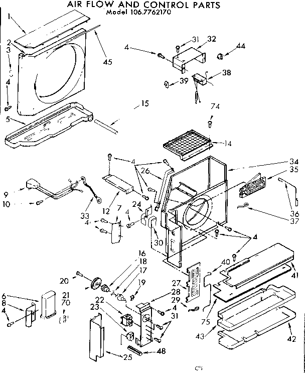 Air flow and control parts