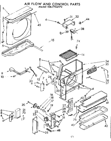Air flow and control parts
