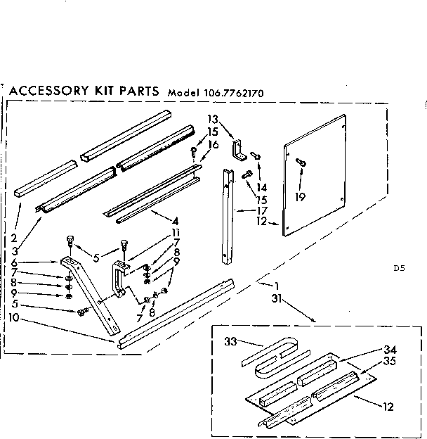 Accessory kit parts