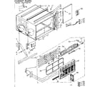 Kenmore 1067762190 cabinet parts diagram