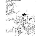 Kenmore 1067762190 air flow & control parts diagram