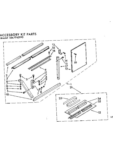 Accessory kit parts