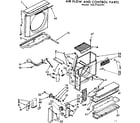 Kenmore 1067762191 air flow and control parts diagram