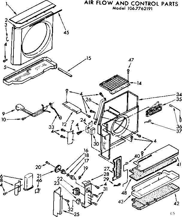 Air flow and control parts