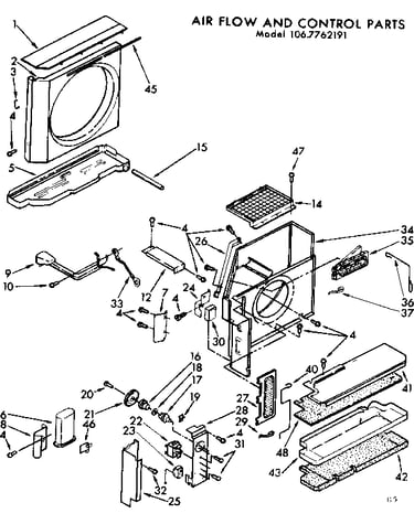 Air flow and control parts