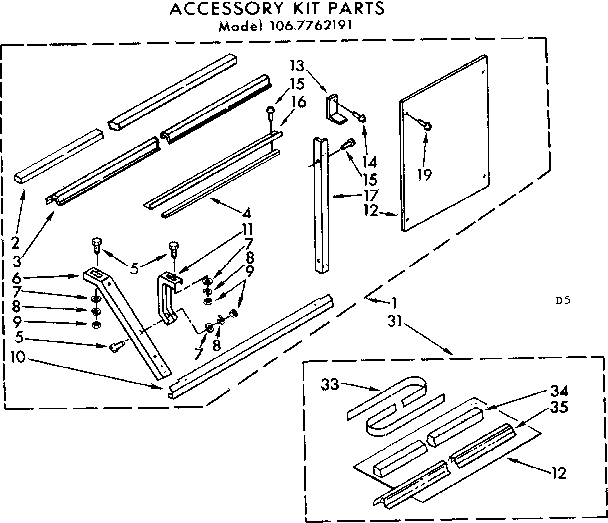 Accessory kit parts